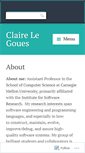 Mobile Screenshot of clairelegoues.com